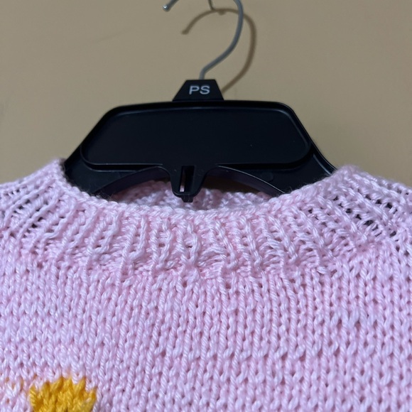 Winnie The Pooh Pink Knit Sweater with Bear Design - Picture 8 of 9